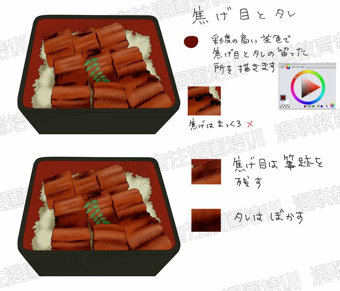 漫画食物的画法,怎么画鳗鱼