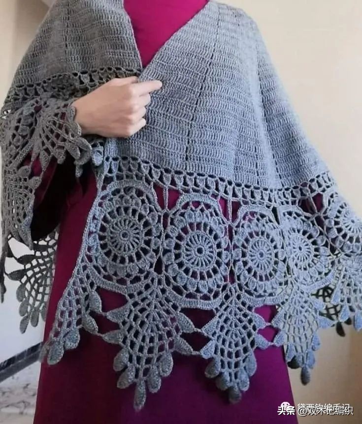 4岁女童斗篷披肩钩针视频教程 (敏敏的斗篷披肩钩针教程合集)