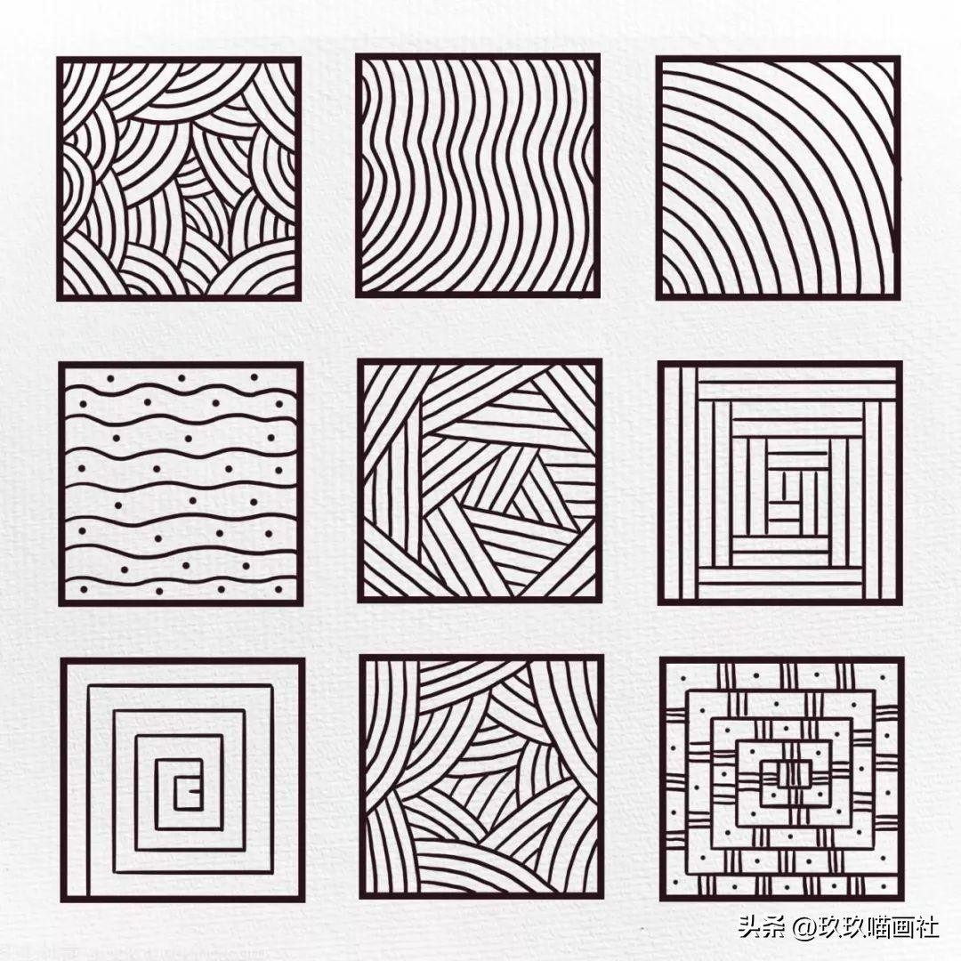 控笔画画训练图,新手绘画练控笔该怎么练