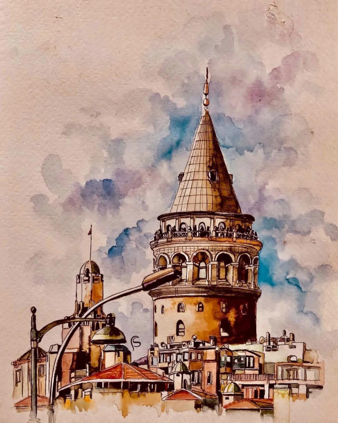 意大利画家水彩画,德国水彩画师作品欣赏