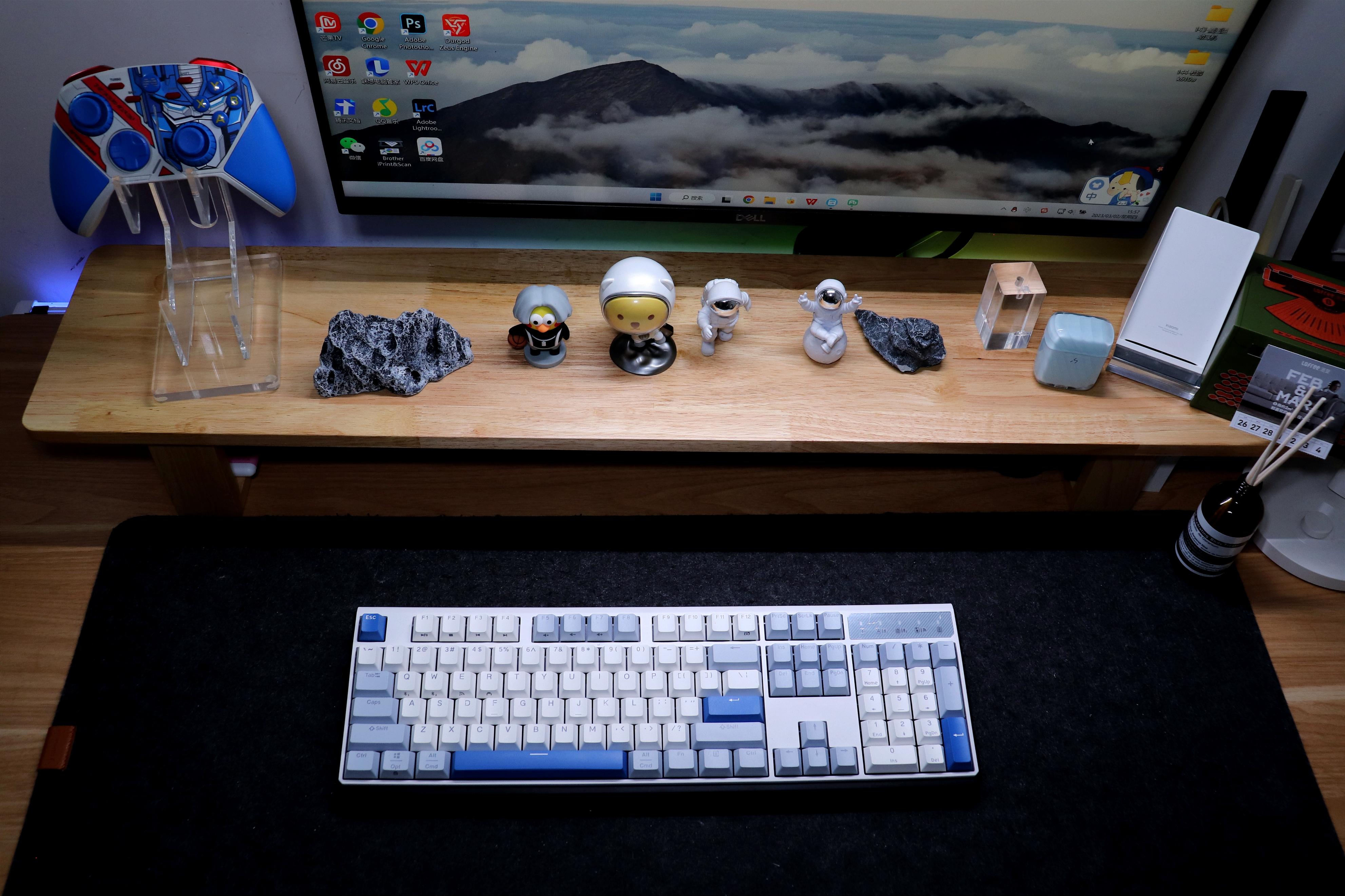 杜伽白泽机械键盘评测,杜伽K610W无线机械键盘