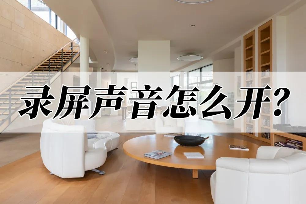 录屏声音怎么开,录屏时的声音怎么开启