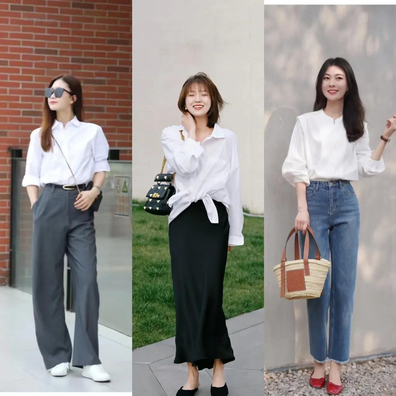 经典的白衬衫如何一衣多穿,白衬衫怎样穿出来时髦感