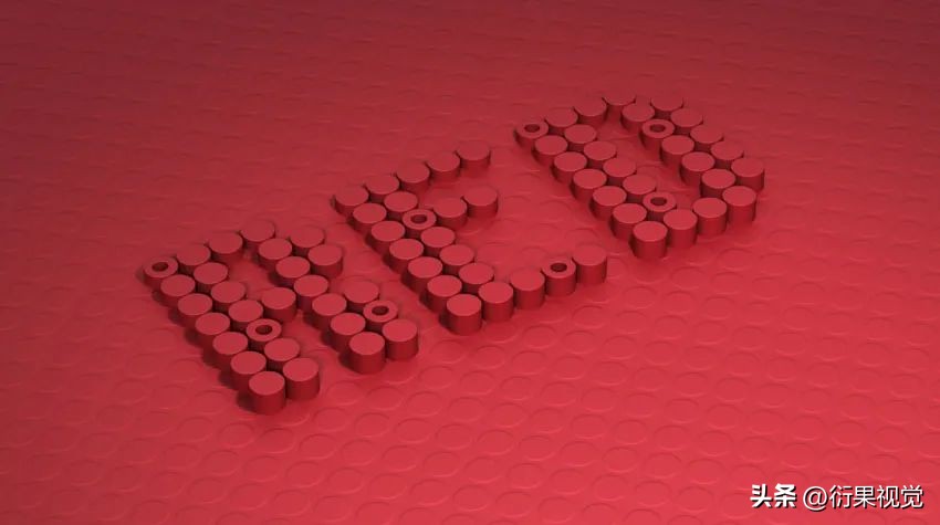 ps怎么做立体空心圆柱效果,ps文字贴合在圆柱上面