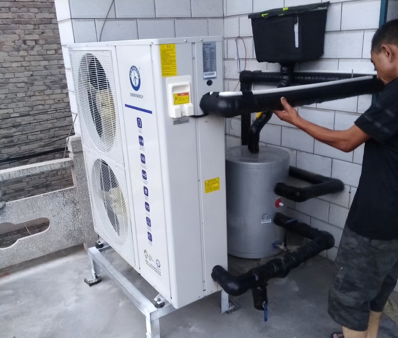 河北农村空气源热泵采暖,河北邯郸市热泵供暖