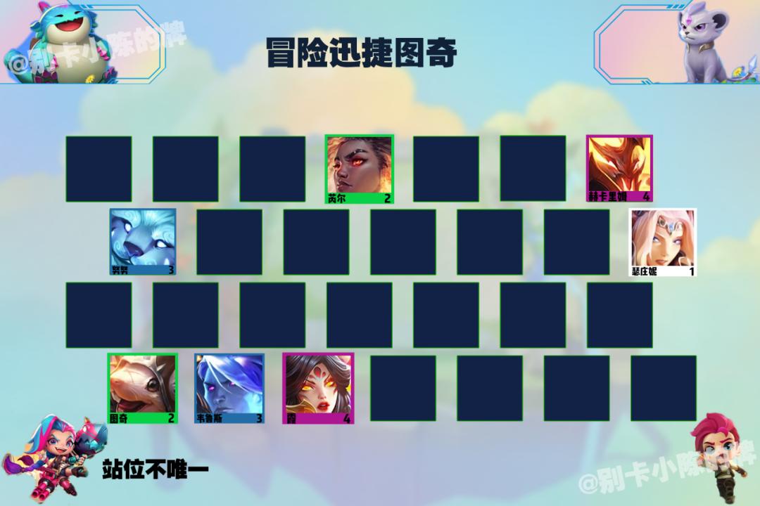 「冒险迅捷图奇」，零同行冲分阵容，龙神来了也扛不住