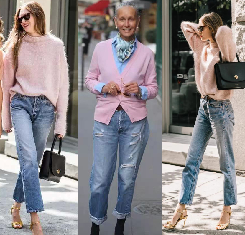 搭配参考春夏彩色系穿搭,一波超级温柔的粉色系穿搭分享