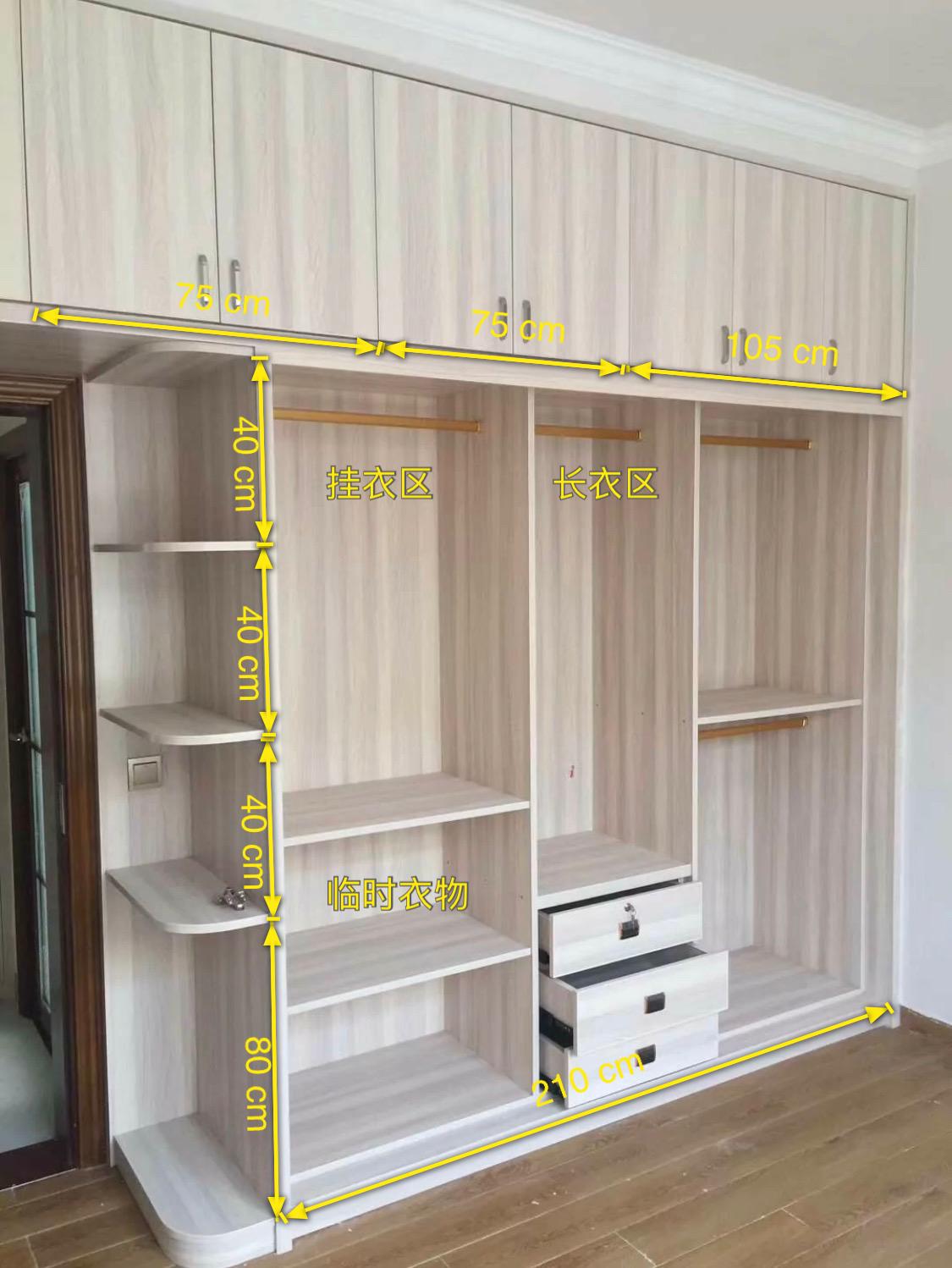 推拉门衣柜3米图纸,3门推拉门衣柜效果图大全2020款