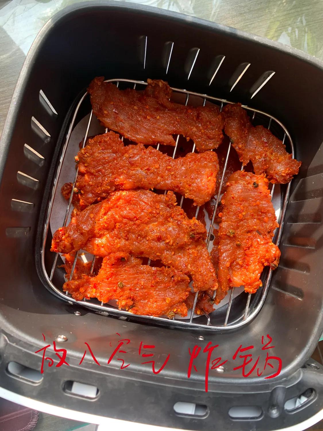 空气炸锅版炸猪肉干,用空气炸锅做干猪肉的做法