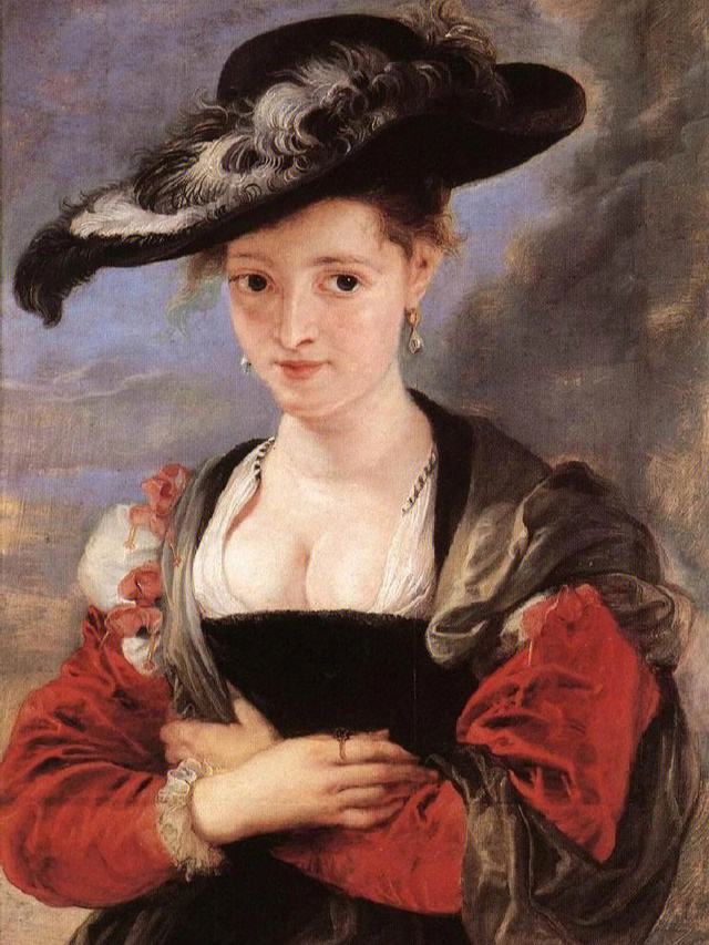 巴洛克风格鲁本斯人物肖像自画像,鲁本斯的人物肖像画作品