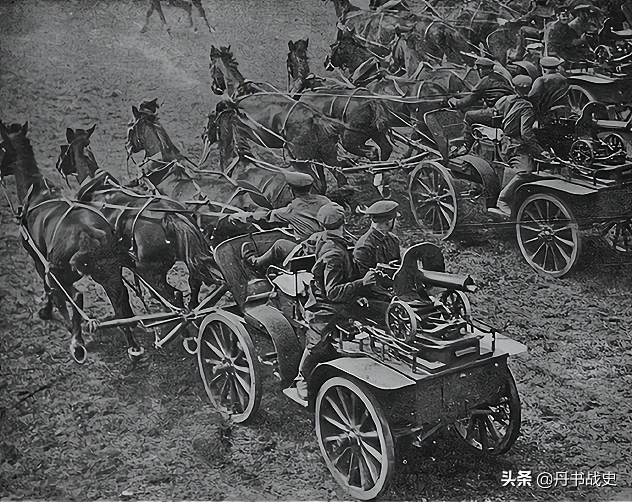 早期失败的机枪战术探索，俄国M1905型牵引式堡垒机枪