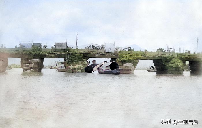 超清彩修复！1911年的福建福州，新娘头上扣竹篓，竟然还有弃婴塔