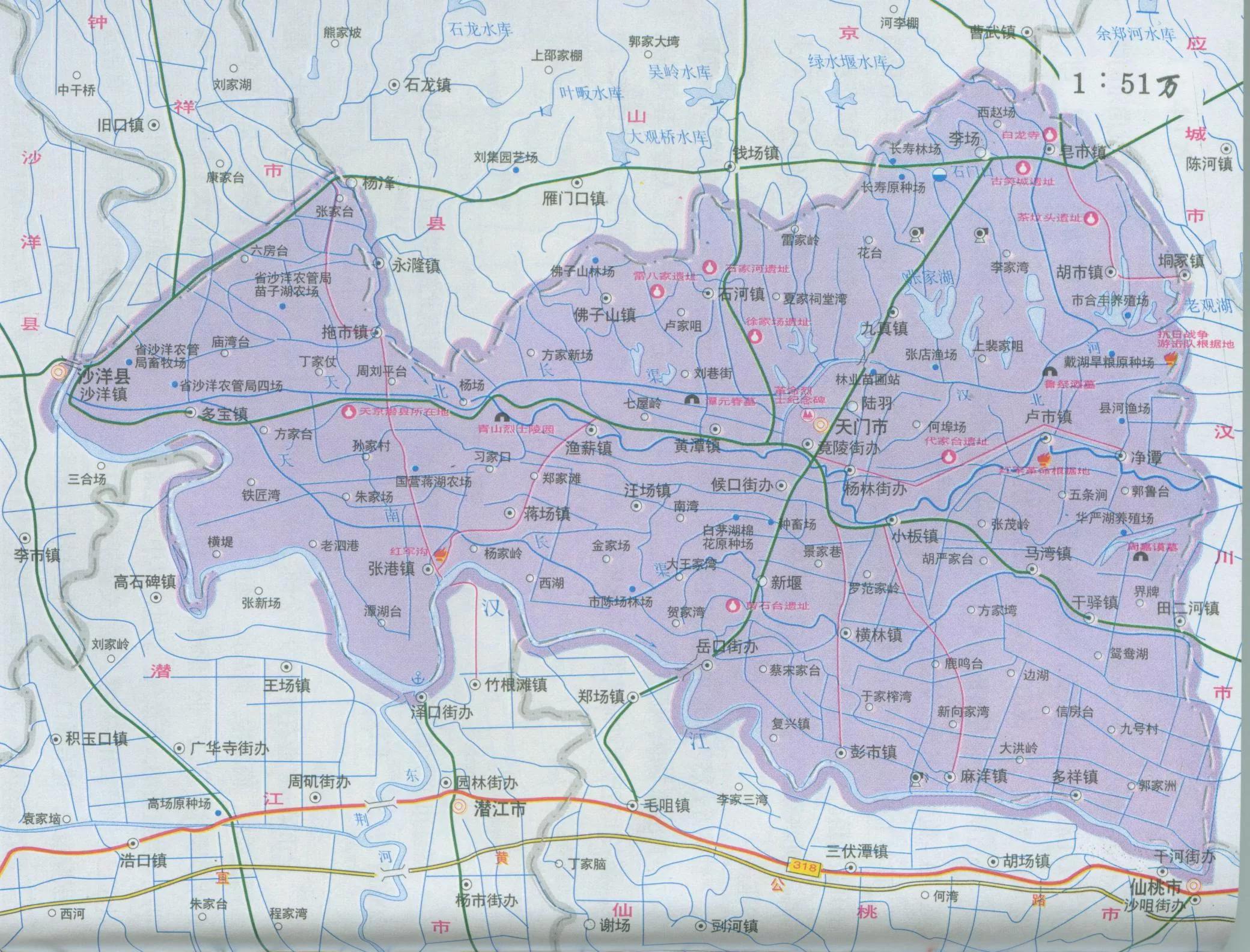 天门汉江堤历史,天门汉江码头