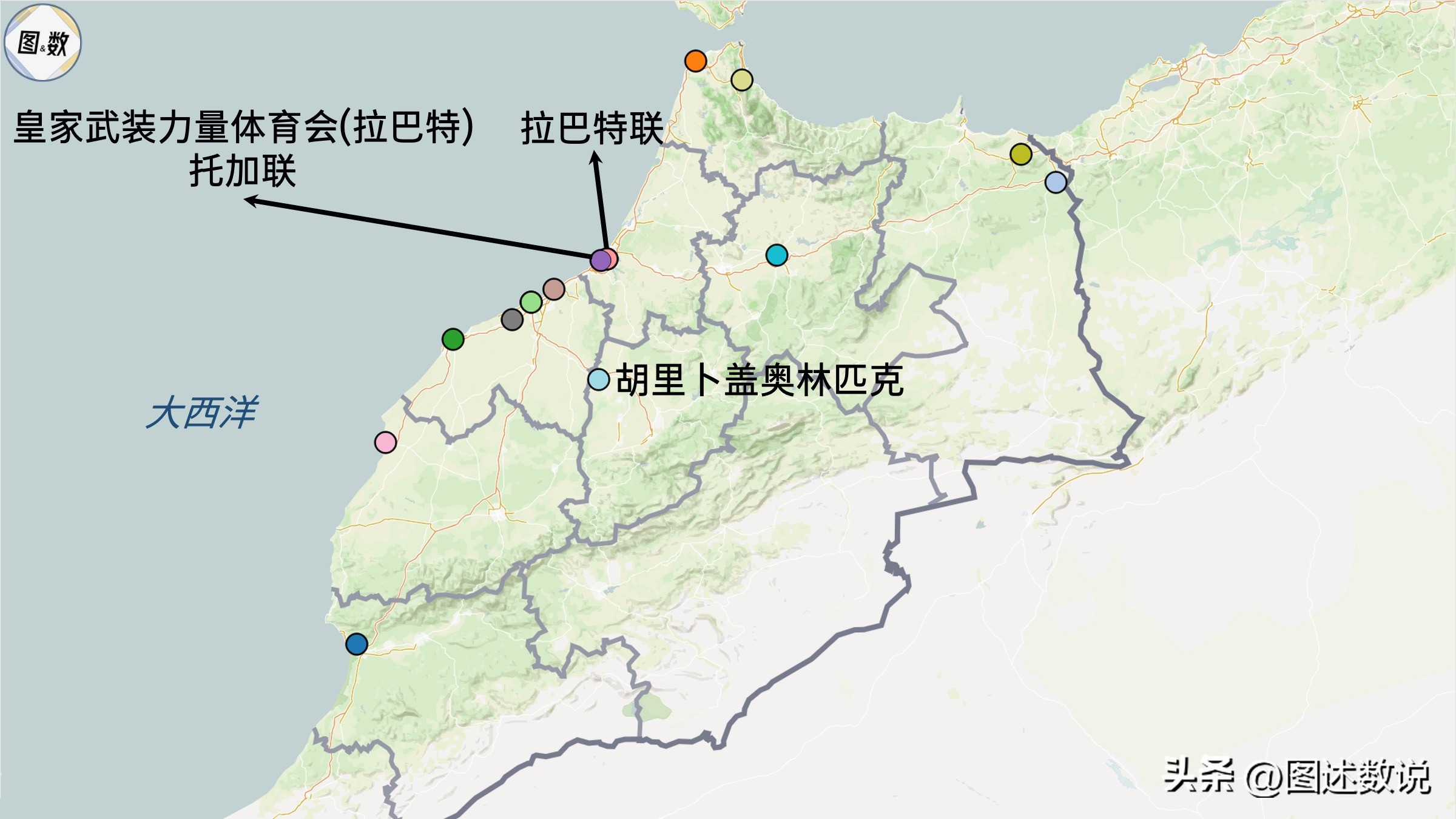 摩洛哥足球,摩洛哥足球地理