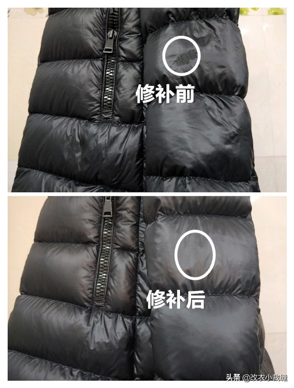 刺绣补破洞羽绒服,羽绒服破洞刺绣图案