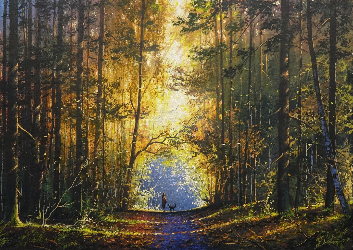 画家维克多风景画图片,维克多丙烯风景画颜料