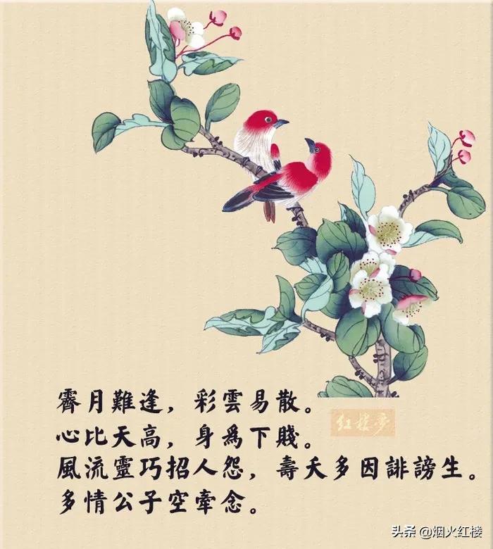 金陵十二钗又副册判词什么意思,金陵十二钗又副册