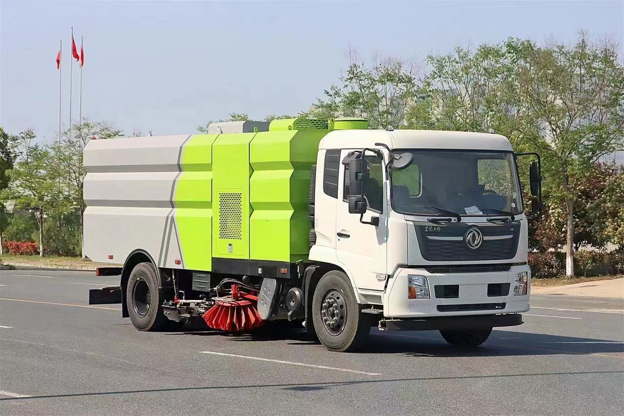 城市道路洗扫车,城市扫路车原理