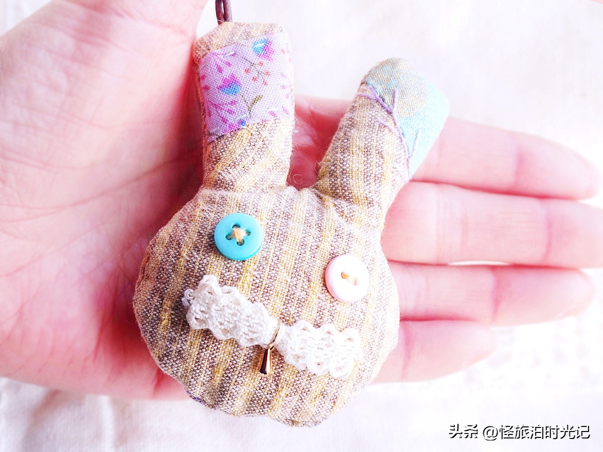简单的兔子挂件,简单好做的兔子挂件