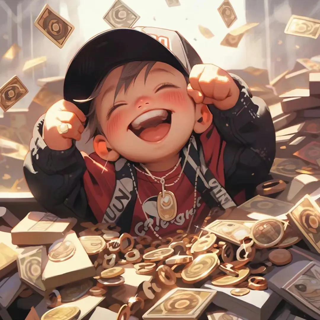 搞钱的小孩头像,搞钱萌娃头像系列