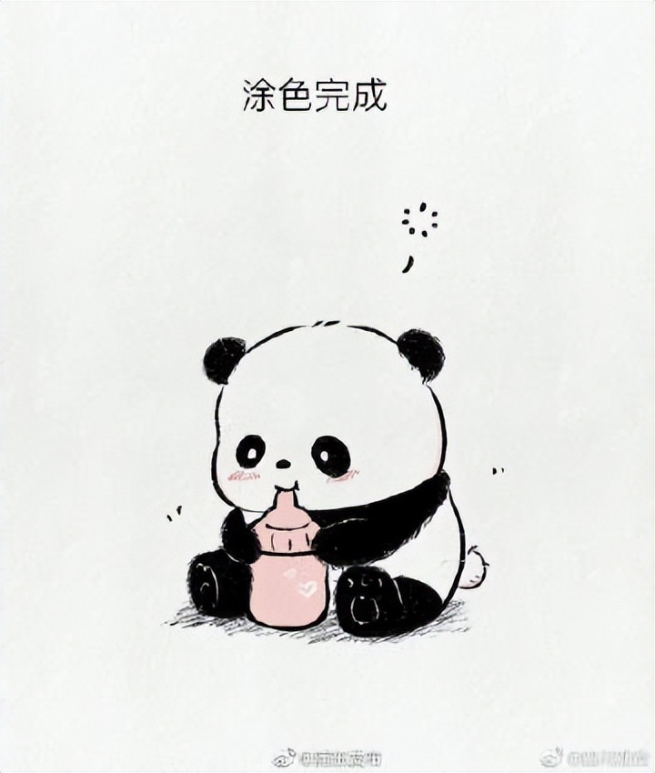 大熊猫一家吃竹子的简笔画,大熊猫简笔画简单又好看