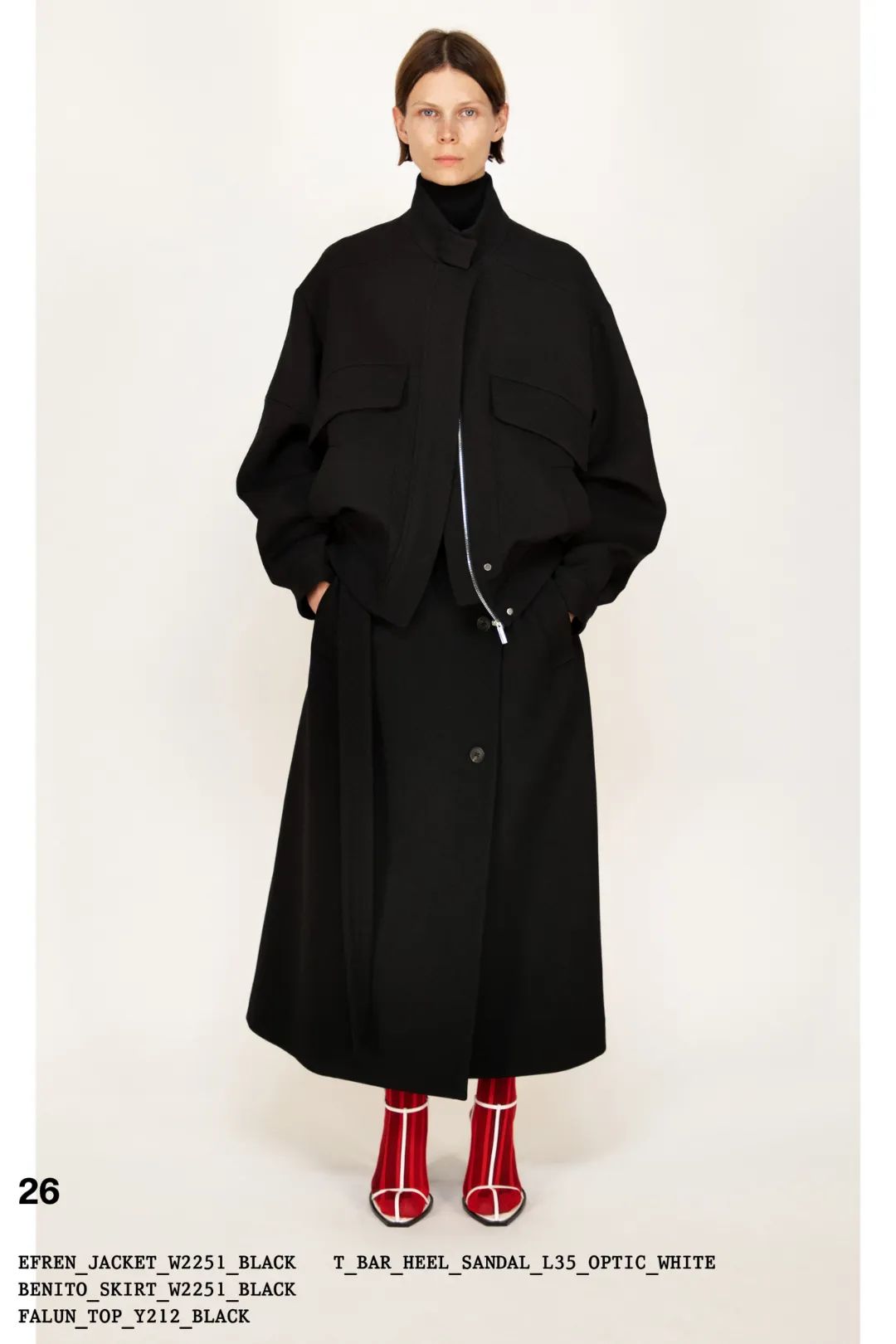 therow靴子搭配,therow极简风t裙