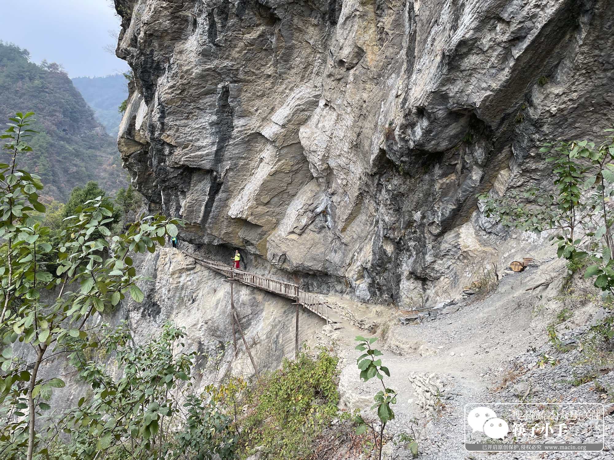 悬崖村步行道原来的样子,凉山悬崖村徒步