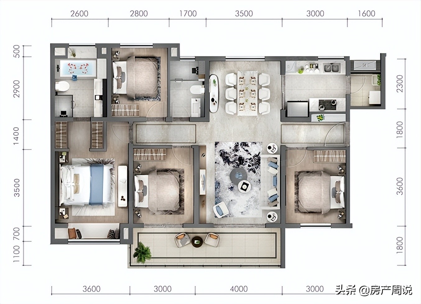 中海创新户型,中海户型改造99平