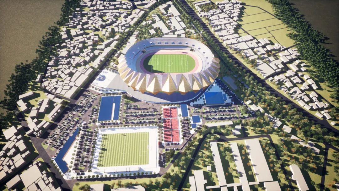 中企设计！几内亚2025年第35届非洲国家杯足球赛主体育场方案亮相