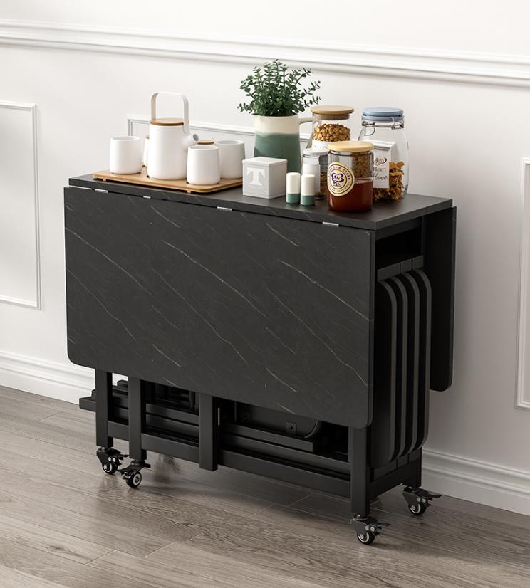 小户型折叠餐桌最新款实用,折叠6人餐桌小户型网红款