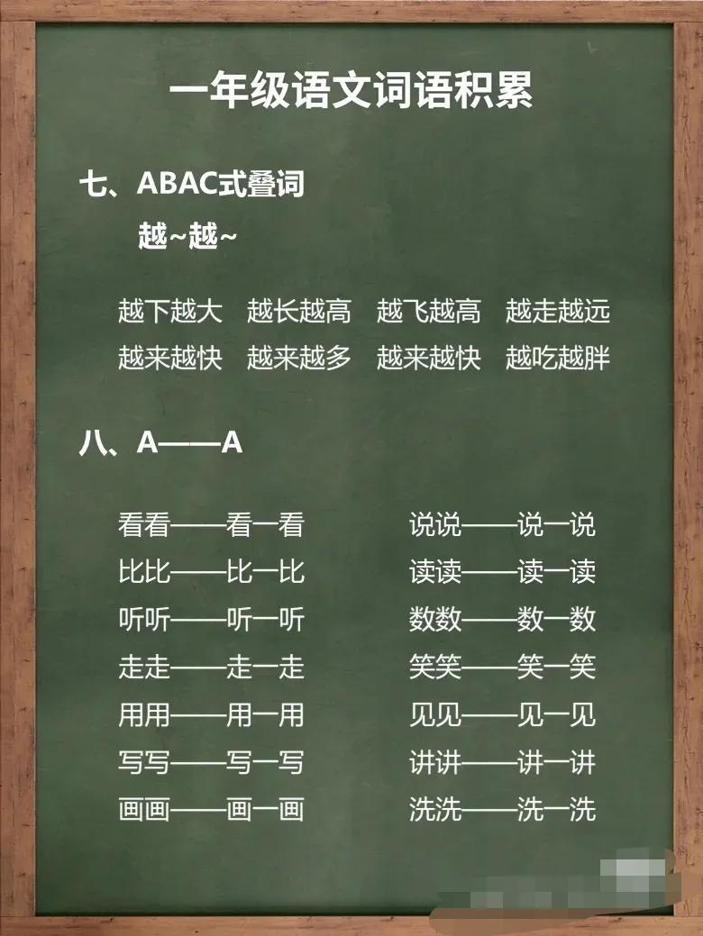 一年级干货,干货类知识梳理和归纳