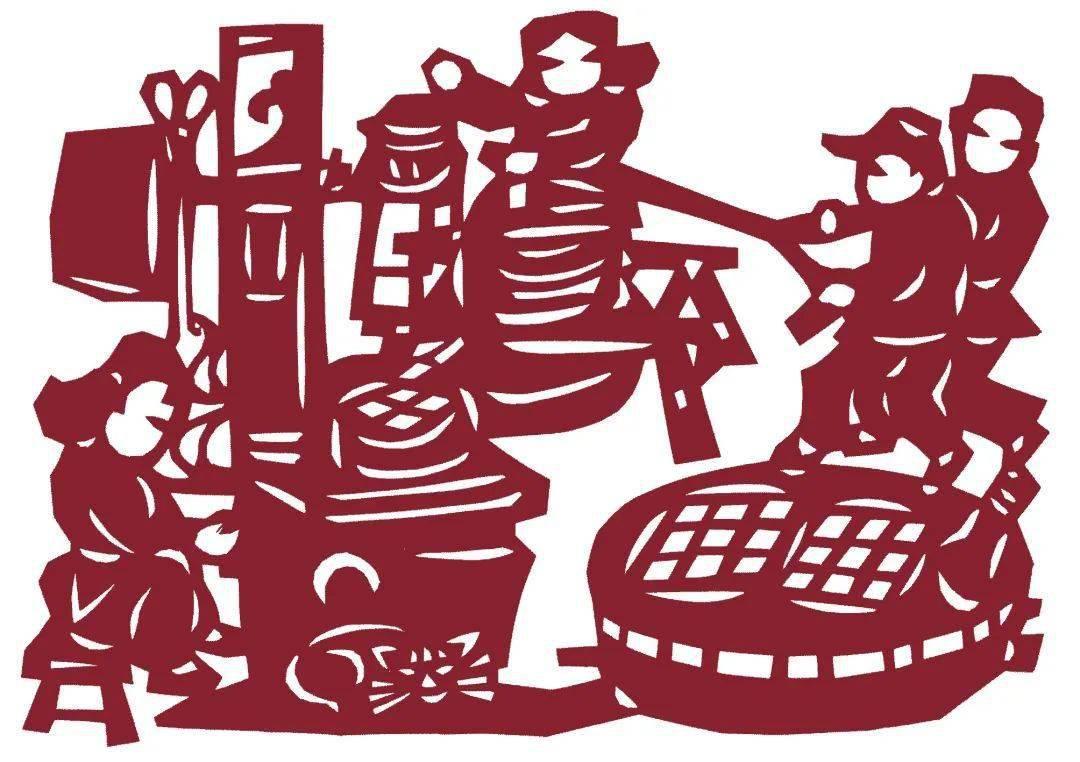 二十四节气立秋剪纸教学过程,二十四节气剪纸雪人手工