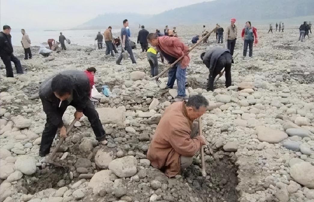 男子在江中捡到金锭,村民河边捡到金子价值3亿