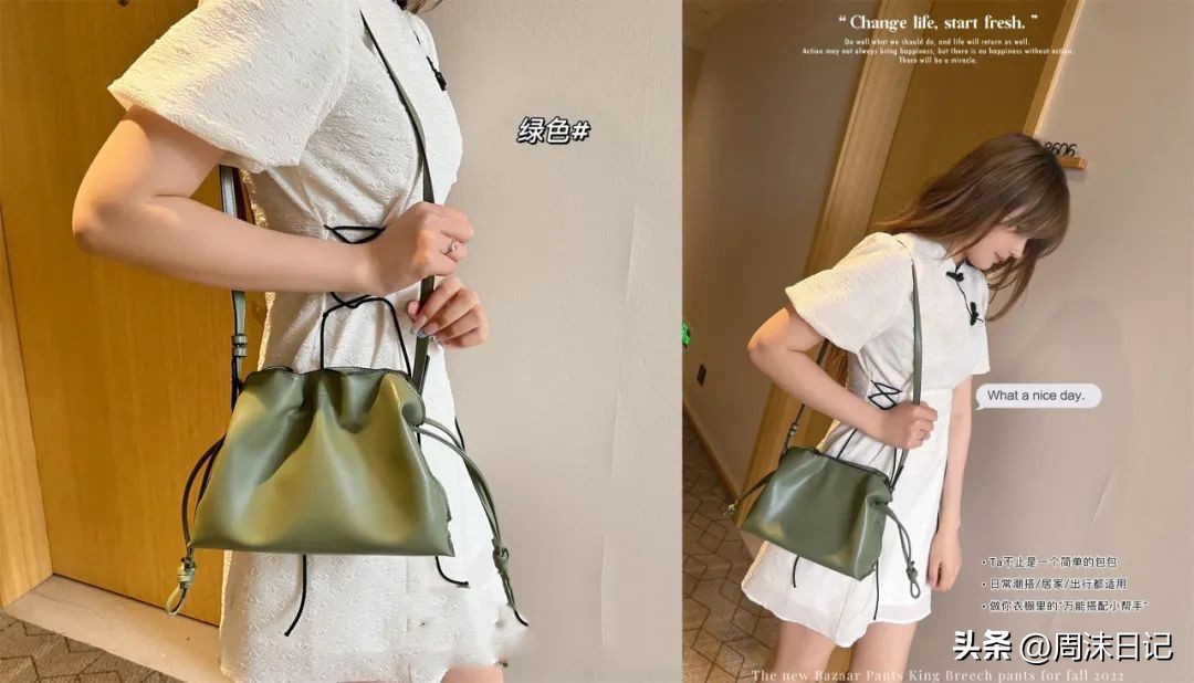 奢侈包的背法,头层牛皮旅行包三种背法