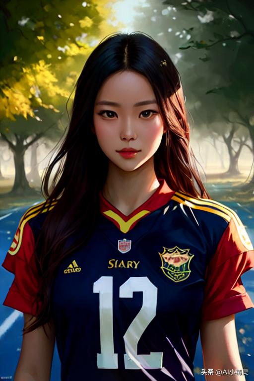 ai绘画足球各国美女,ai绘画足球夺冠