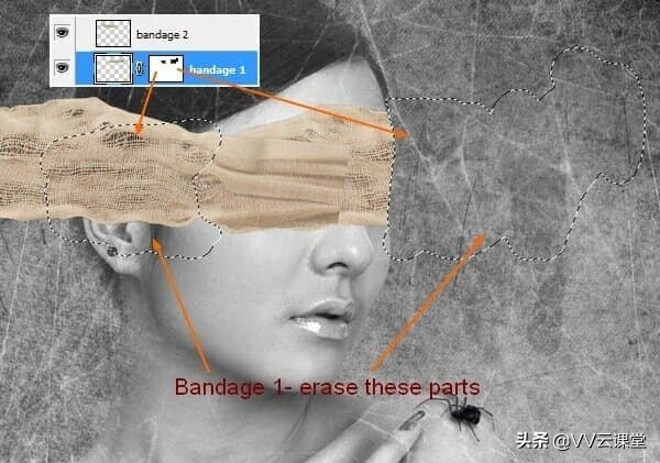 “痛苦”-创建这个怪异的抽象照片处理，百航之星vv云课堂教程