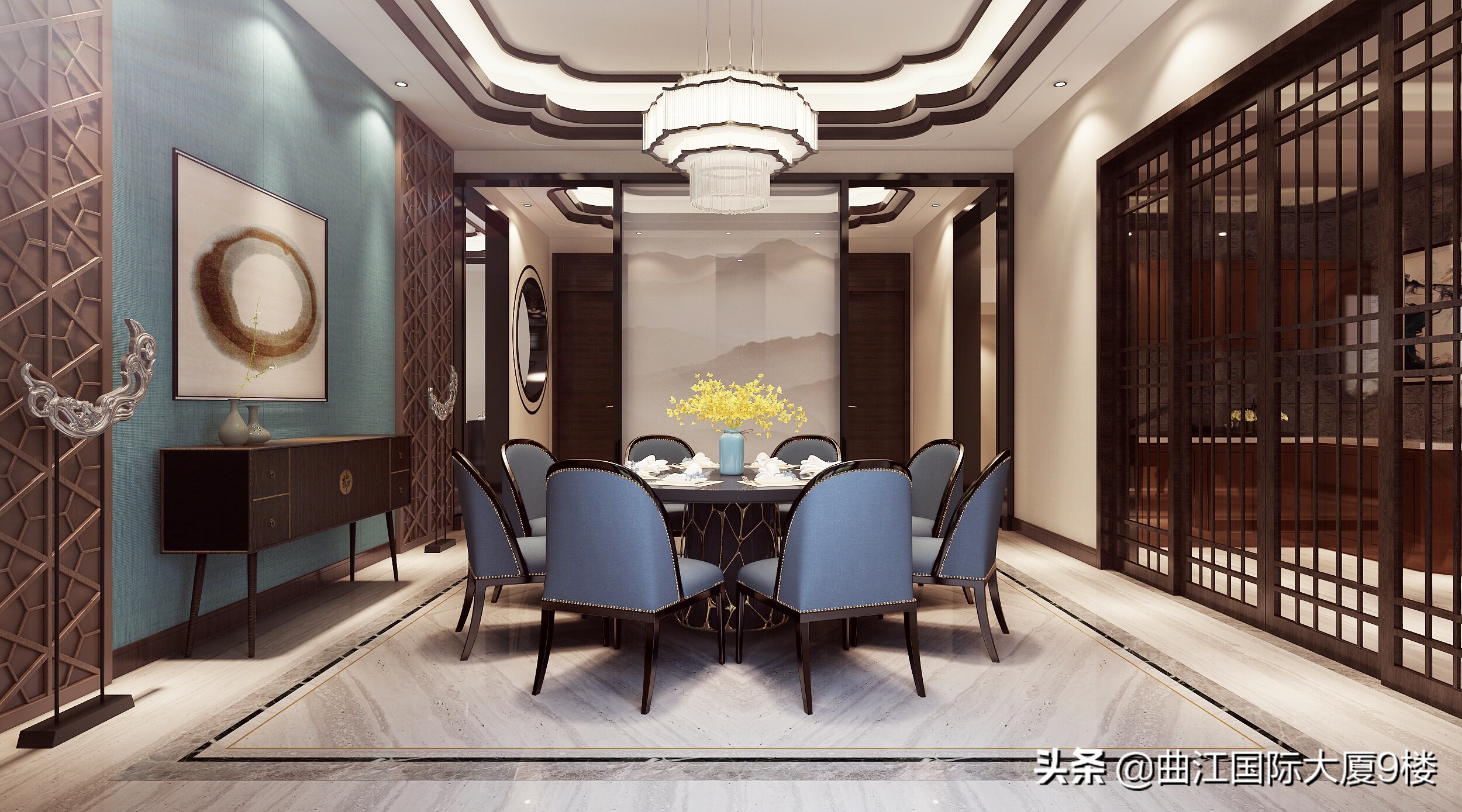 达观天下复式装修,达观天下一楼带院子