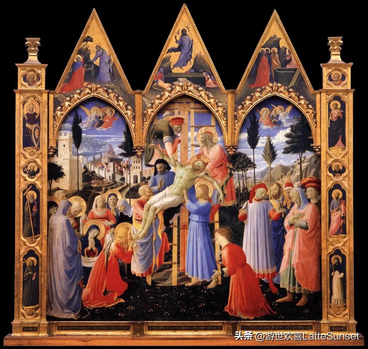 欢喜文艺复兴50画（10）｜弗拉·安吉利科，《基督下十字架》