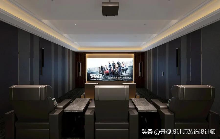 家庭影院KTV设计图纸,家庭ktv与家庭影院一体设计