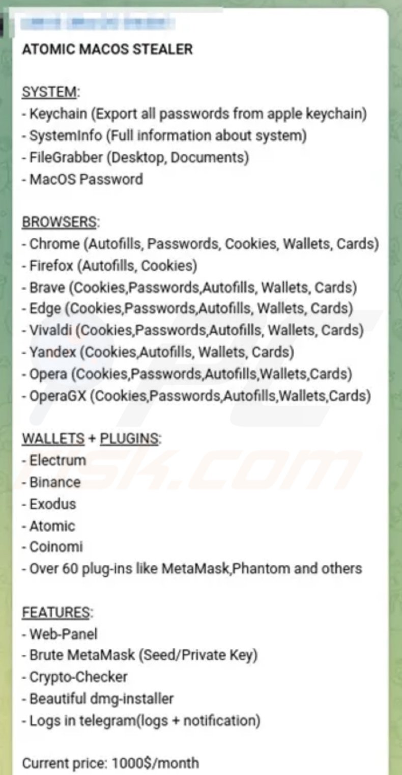 新型恶意软件针对macOS设备，可窃取您的敏感信息
