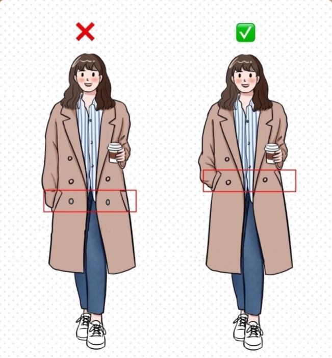 158的小个子穿超级长的大衣,真实身高158小个子博主的穿搭日常