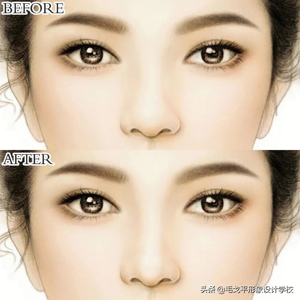 鼻影的万能画法,万能鼻子修容法
