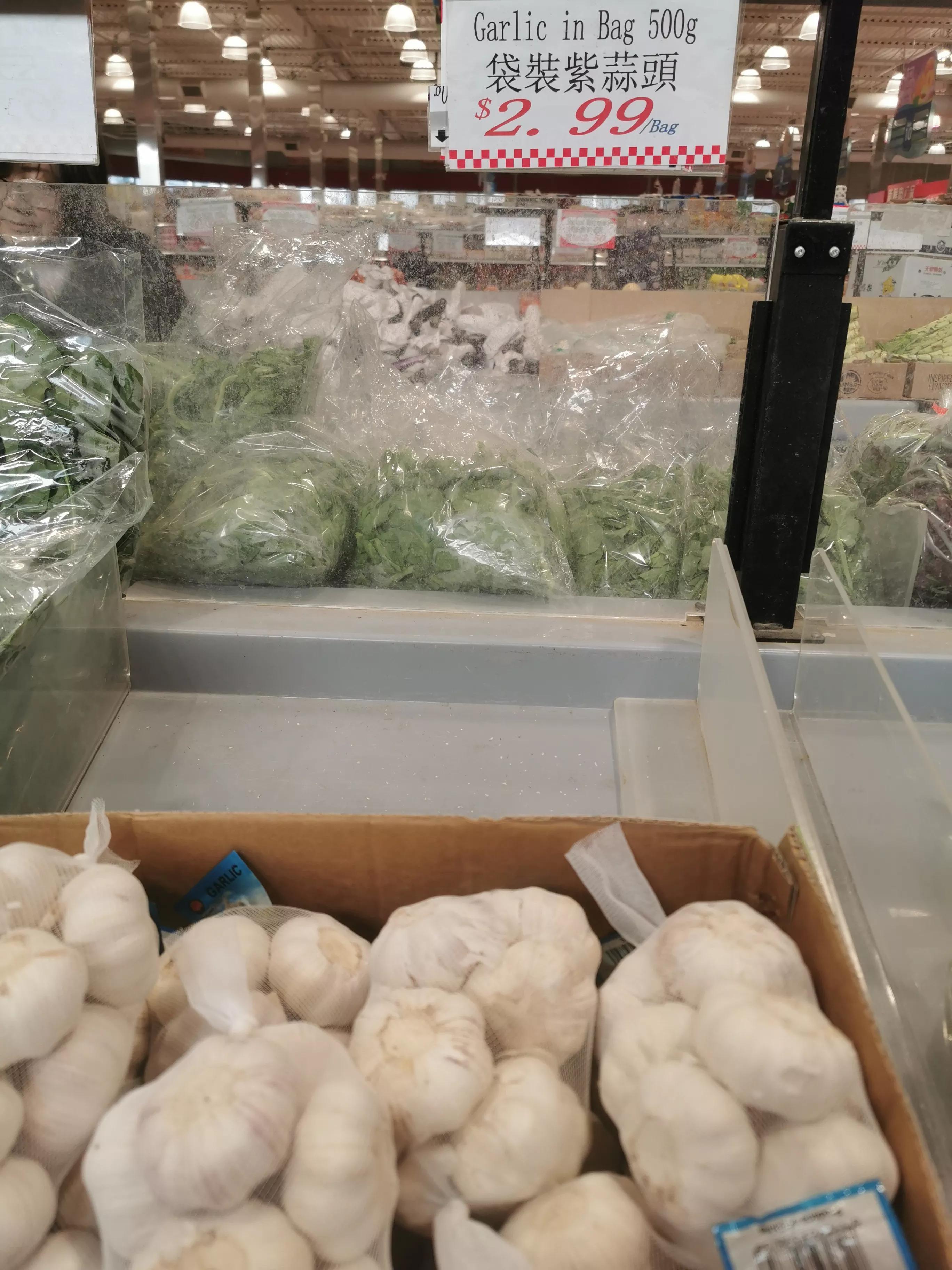 真被多伦多鼎泰中国超市的红苋菜和地瓜叶的价格惊到了