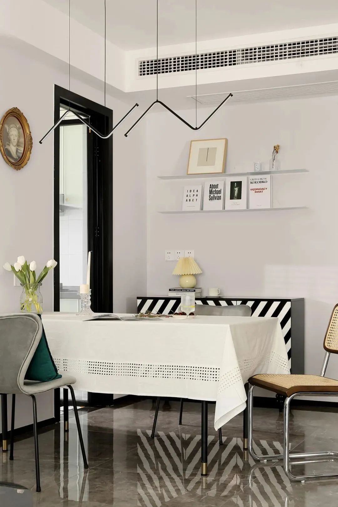 270平现代简约风装修暖色系,现代轻奢装修风格180平灰绿色