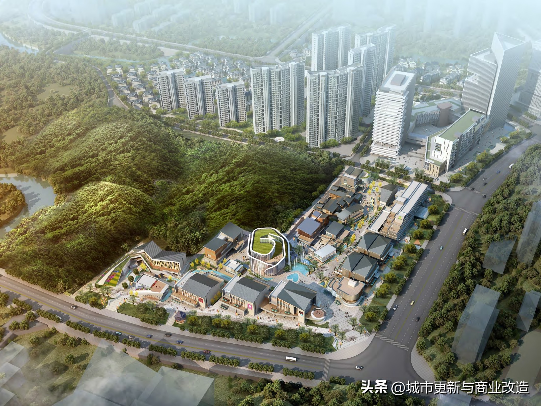 商业街区建筑设计平面图,商业街建筑设计手绘图