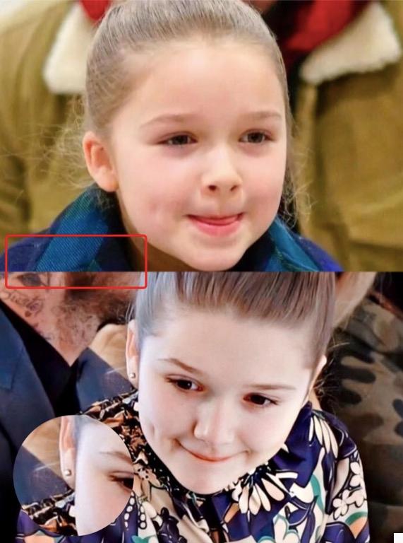 当年的小七现在长什么样,贝克汉姆小七小时候吐舌头