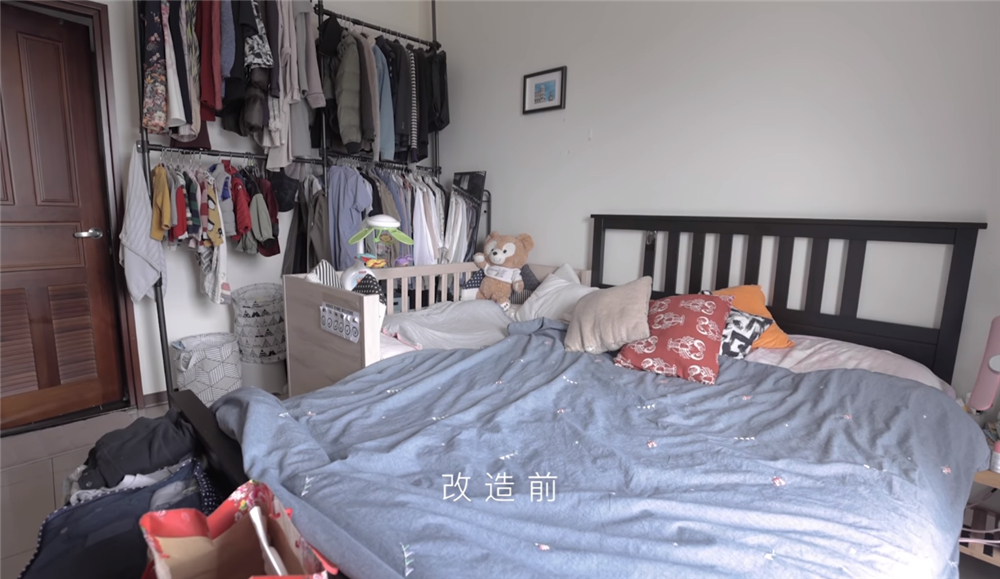 小两口用3天时间，将13㎡杂乱卧室变成森系风，网友：心服口服