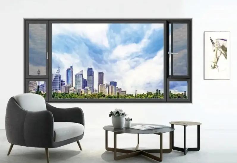 隔音隔热窗纱一体门窗,108窗纱一体断桥铝门窗价格是多少