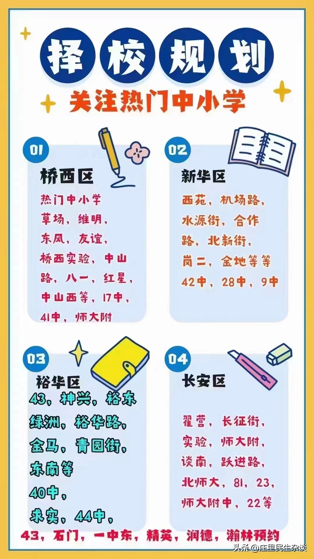 石家庄热门中小学排名一览表2023（省级重点中小学最新名单）