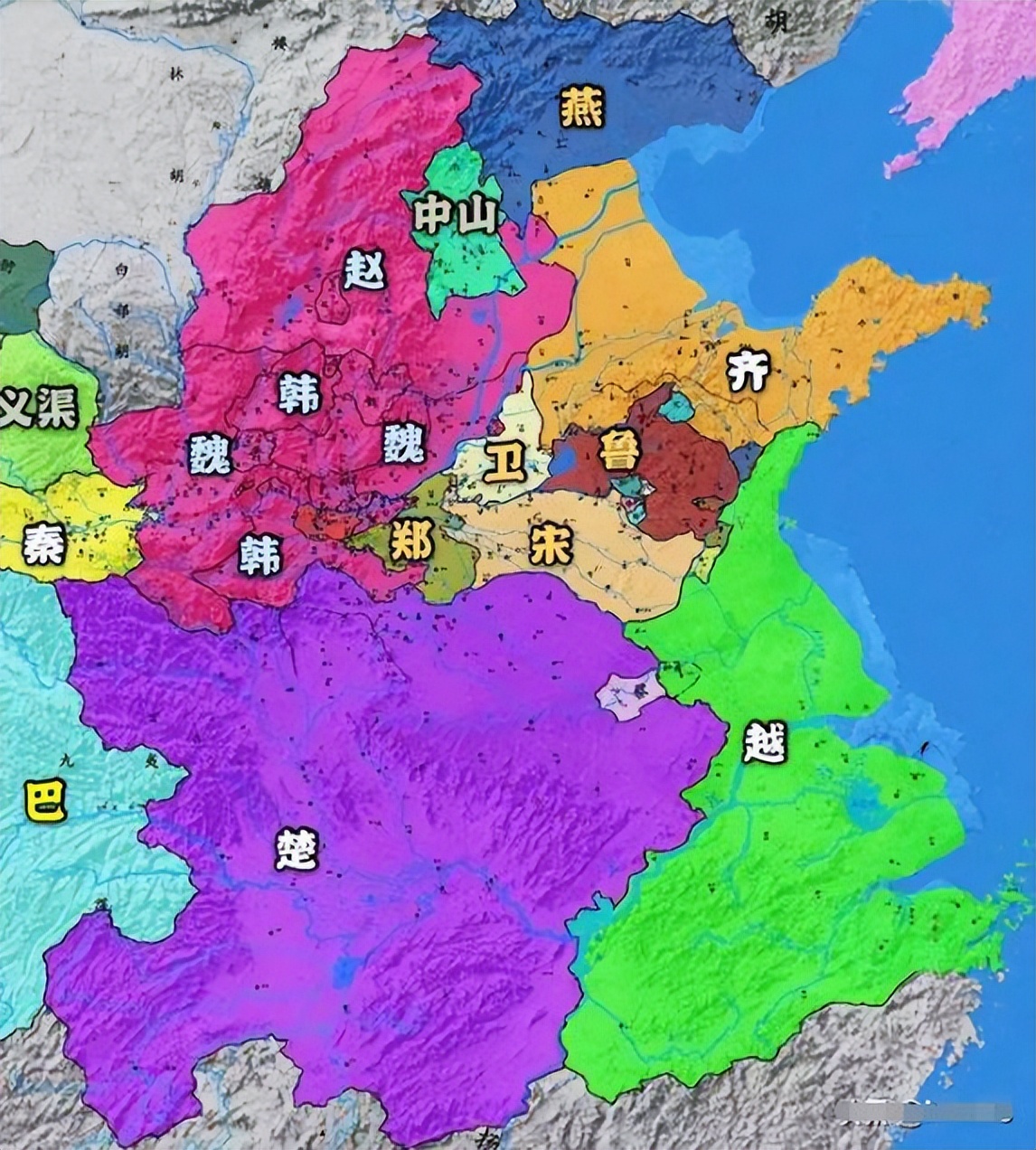 九州时期的徐州地图,上古地理